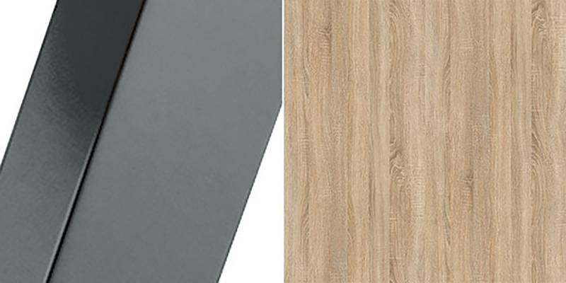 Feldmann-Wohnen Couchtisch Astro (wählbar aus 16 verschiedenen Tischplatten- und 4 Gestellfarben, 1-St., pulverbeschichtetes Gestell, besonders attraktiv, schlicht elegant), 76cm und 66cm Breite, 2-teilig von Feldmann-Wohnen