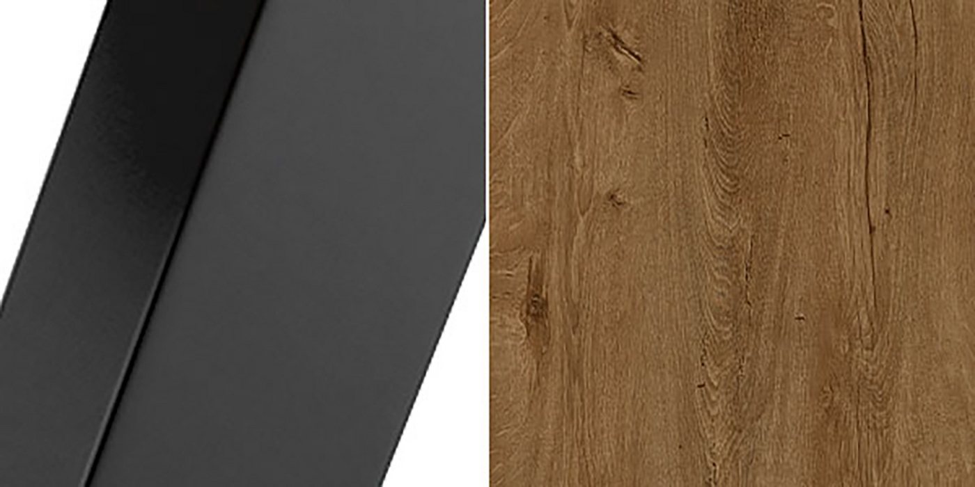 Feldmann-Wohnen Couchtisch Dual (wählbar aus 16 verschiedenen Tischplatten- und 4 Gestellfarben, 1-St., pulverbeschichtetes Gestell, besonders attraktiv, schlicht elegant), 2 Couchtische, 76cm und 66cm breit von Feldmann-Wohnen