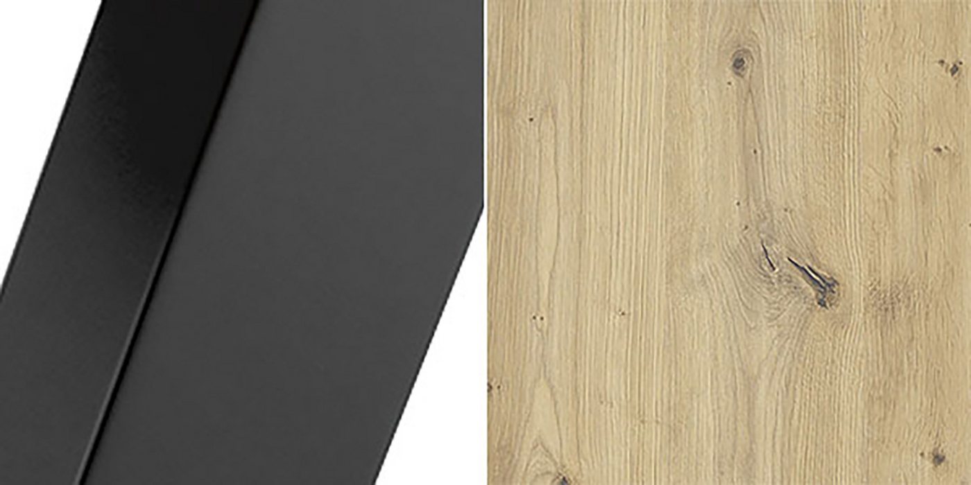 Feldmann-Wohnen Couchtisch Dual (wählbar aus 16 verschiedenen Tischplatten- und 4 Gestellfarben, 1-St., pulverbeschichtetes Gestell, besonders attraktiv, schlicht elegant), 2 Couchtische, 76cm und 66cm breit von Feldmann-Wohnen