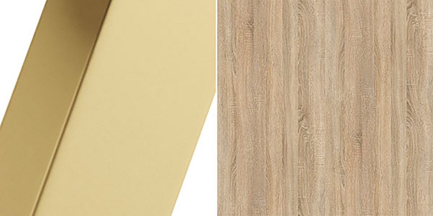 Feldmann-Wohnen Couchtisch Dual (wählbar aus 16 verschiedenen Tischplatten- und 4 Gestellfarben, 1-St., pulverbeschichtetes Gestell, besonders attraktiv, schlicht elegant), 2 Couchtische, 76cm und 66cm breit von Feldmann-Wohnen