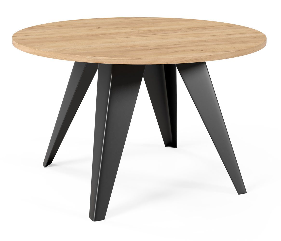 Feldmann-Wohnen Couchtisch Fare (wählbar aus 16 verschiedenen Tischplatten- und 3 Gestellfarben, 1-St., pulverbeschichtetes Gestell, besonders attraktiv, schlicht elegant), 75x75x50cm ausziehbar von Feldmann-Wohnen