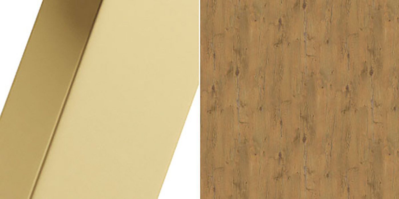 Feldmann-Wohnen Couchtisch Libre (wählbar aus 16 verschiedenen Tischplatten- und 4 Gestellfarben, 1-St., pulverbeschichtetes Gestell, besonders attraktiv, schlicht elegant), 133x75x42cm 2-teilig von Feldmann-Wohnen