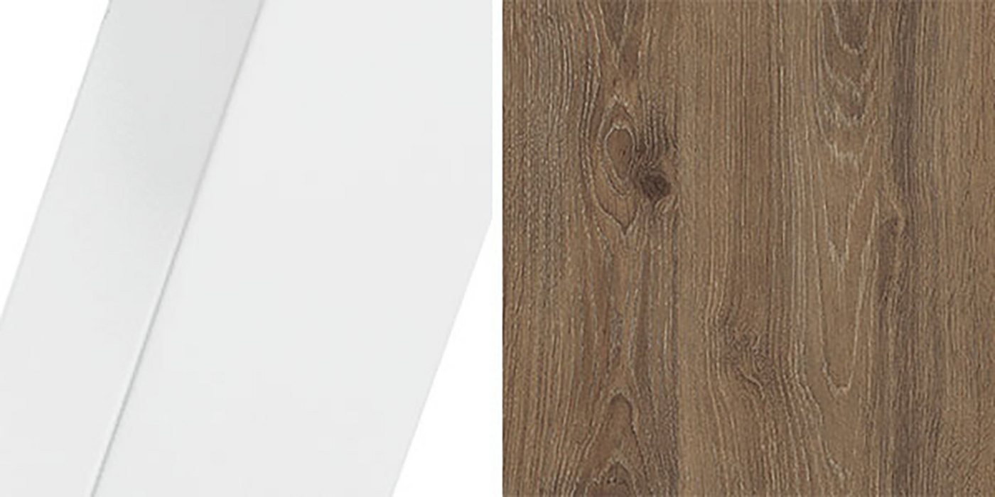 Feldmann-Wohnen Couchtisch Libre (wählbar aus 16 verschiedenen Tischplatten- und 4 Gestellfarben, 1-St., pulverbeschichtetes Gestell, besonders attraktiv, schlicht elegant), 133x75x42cm 2-teilig von Feldmann-Wohnen