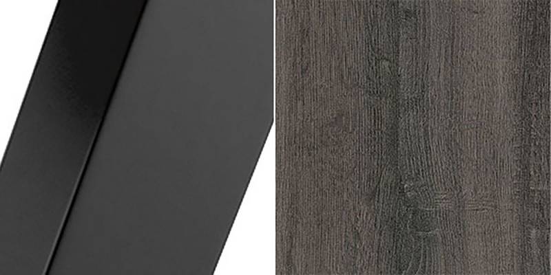 Feldmann-Wohnen Couchtisch Luna (wählbar aus 16 verschiedenen Tischplatten- und 3 Gestellfarben, 1-St., pulverbeschichtetes Gestell, besonders attraktiv, schlicht elegant), 120x60x48cm von Feldmann-Wohnen