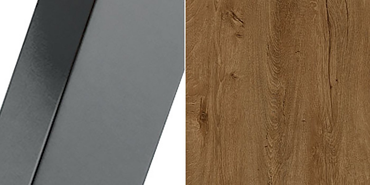 Feldmann-Wohnen Couchtisch Nastro (wählbar aus 16 verschiedenen Tischplatten- und 3 Gestellfarben, 1-St., pulverbeschichtetes Gestell, besonders attraktiv, schlicht elegant), 75x75x47cm, runde Tischplatte von Feldmann-Wohnen