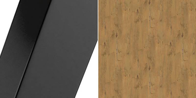 Feldmann-Wohnen Couchtisch Satis (wählbar aus 16 verschiedenen Tischplatten, 1-St., pulverbeschichtetes Gestell, besonders attraktiv, schlicht elegant), 110x60x50cm Couchtisch von Feldmann-Wohnen