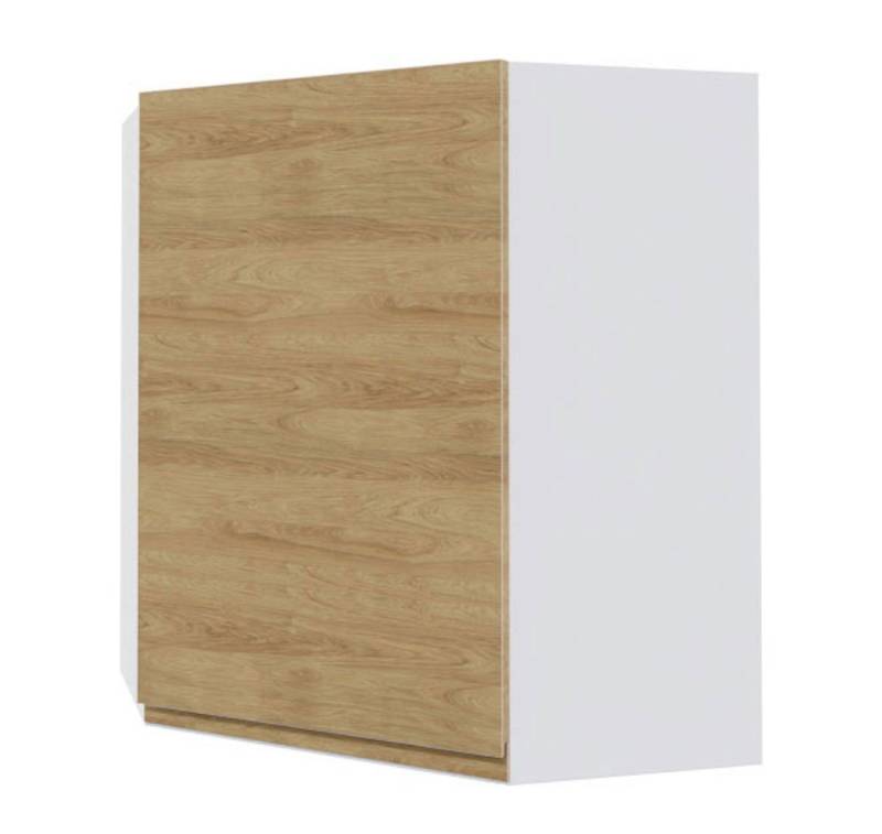 Feldmann-Wohnen Eckhängeschrank Arezzo (1-St) 60x60x72cm grifflos eiche artisan - Pembroke (AZ-W10/60) von Feldmann-Wohnen