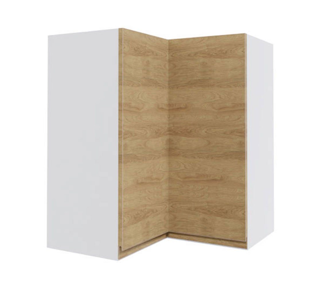 Feldmann-Wohnen Eckhängeschrank Arezzo (1-St) 60x60x72cm grifflos grau - Vicenca Eiche (AZ-W12/60) von Feldmann-Wohnen