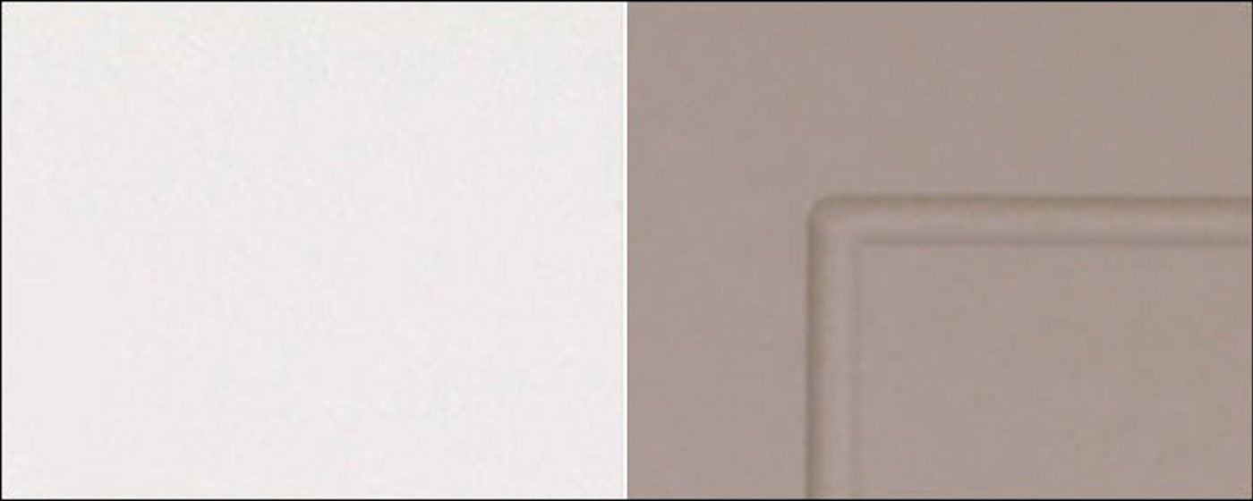 Feldmann-Wohnen Eckhängeschrank Kvantum (Fronten mit dekorativen Fräsungen und leicht abgerundeten Ecken, 1-St., Türen, Soft-Close-Funktion, Faserplatte, MDF) 90x90cm Front- und Korpusfarbe wählbar grifflos 2-türig von Feldmann-Wohnen