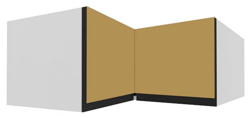 Feldmann-Wohnen Eckhängeschrank Velden (1-St) 60cm Front-, Korpusfarbe und Ausführung wählbar grifflos 2-türig von Feldmann-Wohnen