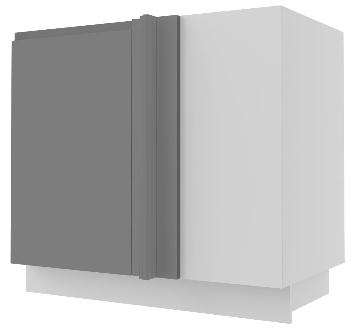 Feldmann-Wohnen Eckschrank Avellino (1-St) 90cm Front-, Korpusfarbe und Ausführung wählbar grifflos 1-türig von Feldmann-Wohnen