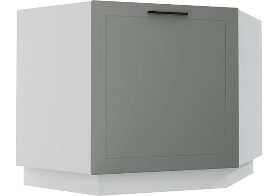Feldmann-Wohnen Eckschrank Kvantum (Kvantum, 1-St) 84cm Front-, Korpusfarbe & Ausführung wählbar 1-türig von Feldmann-Wohnen