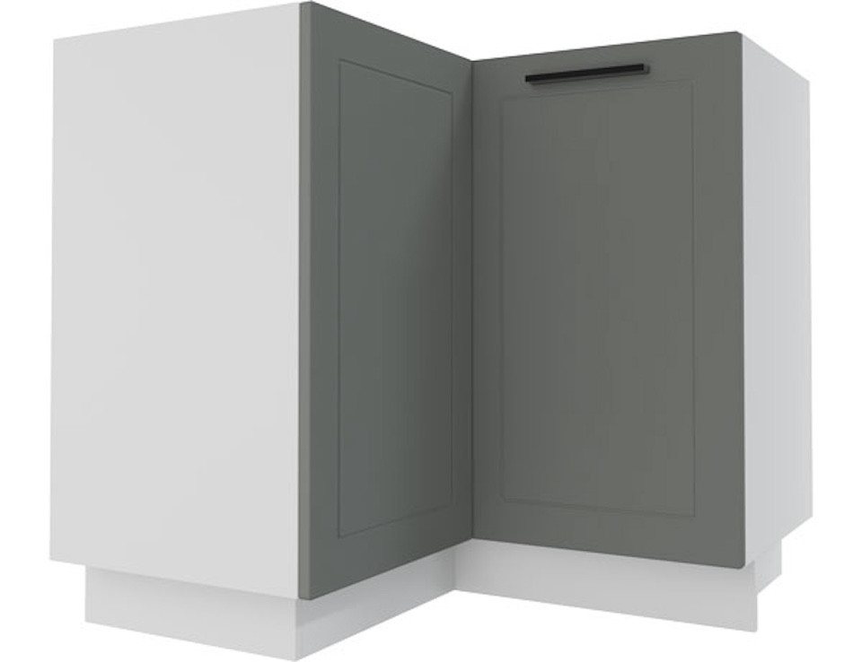Feldmann-Wohnen Eckschrank Kvantum (Kvantum, 1-St) 84cm Front-, Korpusfarbe und Ausführung wählbar 2-türig von Feldmann-Wohnen