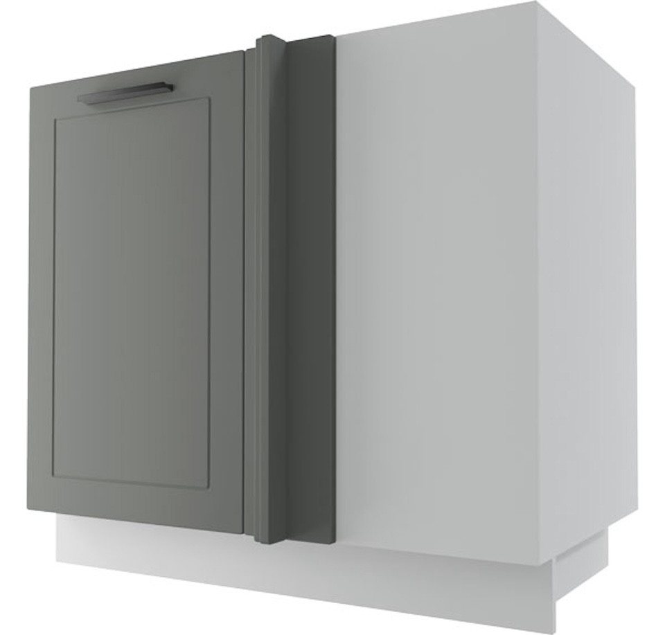 Feldmann-Wohnen Eckschrank Kvantum (Kvantum, 1-St) 90cm Front- und Korpusfarbe wählbar 1-türig von Feldmann-Wohnen