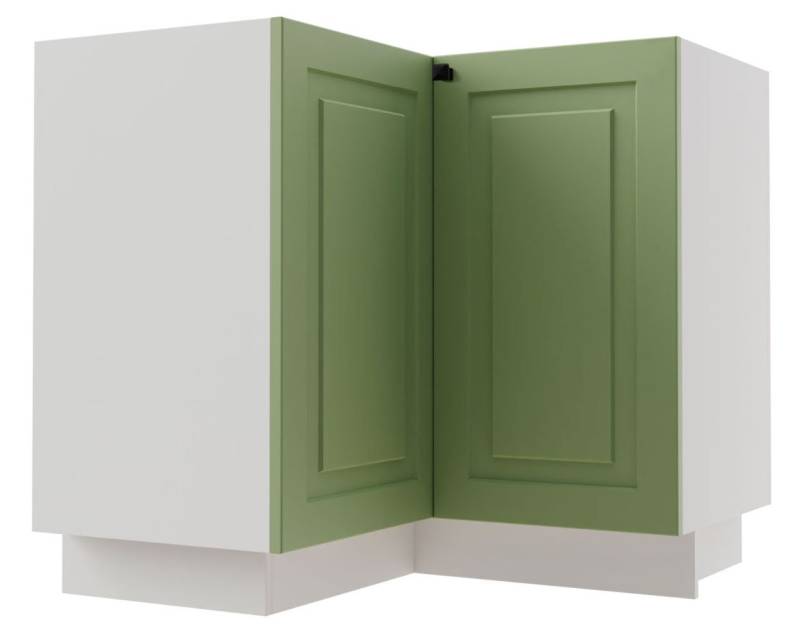 Feldmann-Wohnen Eckschrank Rimini (2-türig, Inneinausstattung wählbar, 1-St., moderne Optik, MDF Kasetten-Fronten, Soft-Close) 84x84cm Farbe & Ausführung wählbar von Feldmann-Wohnen