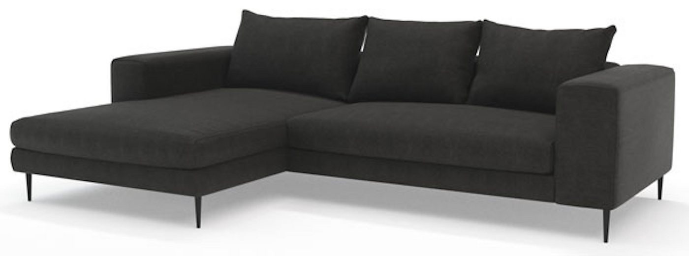 Feldmann-Wohnen Ecksofa Austin, 1 Teile, 295x170x83cm graphit Recamiere links mit Schlaffunktion von Feldmann-Wohnen