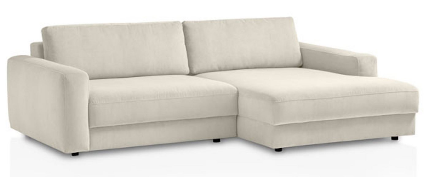 Feldmann-Wohnen Ecksofa Bogota, Bogota 1 Teile, 250x176x84cm creme Recamiere rechts von Feldmann-Wohnen