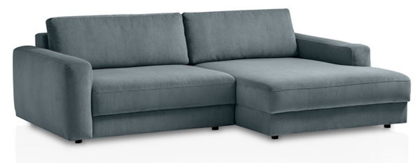 Feldmann-Wohnen Ecksofa Bogota, Bogota 1 Teile, 250x176x84cm blaugrau Recamiere rechts von Feldmann-Wohnen