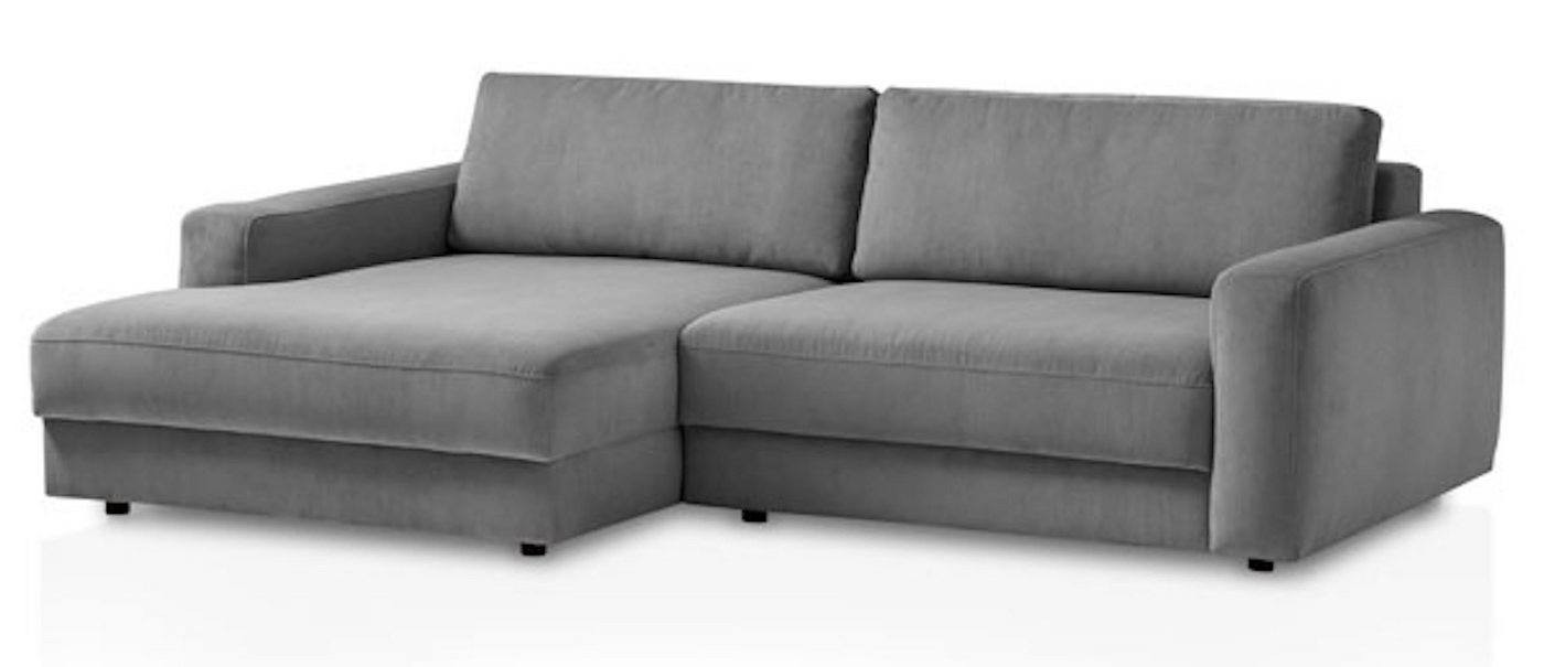 Feldmann-Wohnen Ecksofa Bogota, Bogota 1 Teile, 250x176x84cm grau Recamiere links von Feldmann-Wohnen