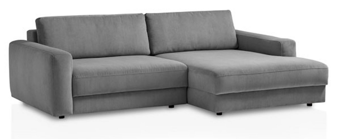 Feldmann-Wohnen Ecksofa Bogota, Bogota 1 Teile, 250x176x84cm grau Recamiere rechts von Feldmann-Wohnen