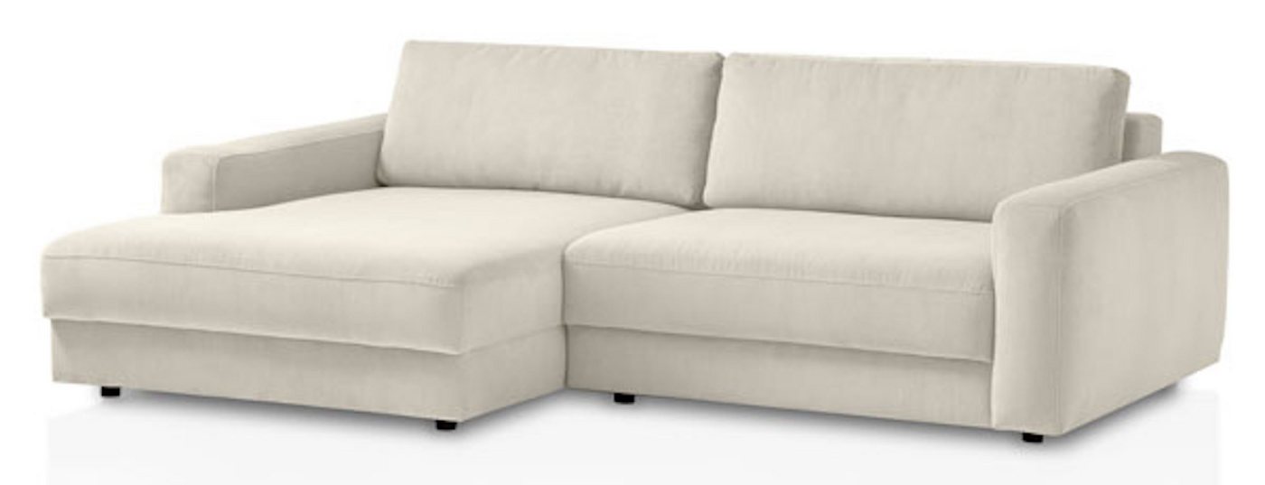 Feldmann-Wohnen Ecksofa Bogota, Bogota 1 Teile, 250x176x84cm creme Recamiere links von Feldmann-Wohnen