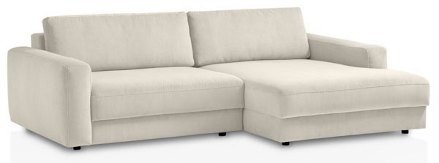 Feldmann-Wohnen Ecksofa Bogota, Bogota 1 Teile, 250x176x84cm creme Recamiere rechts von Feldmann-Wohnen