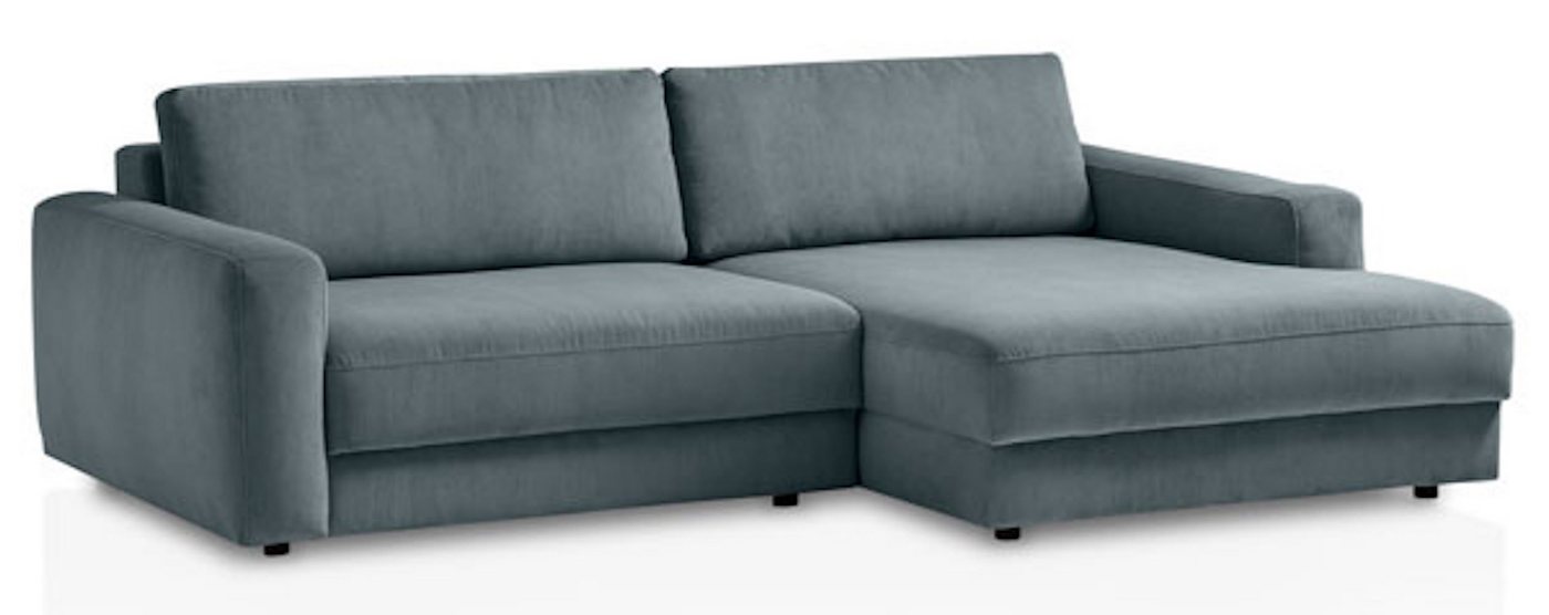 Feldmann-Wohnen Ecksofa Bogota, Bogota 1 Teile, 250x176x84cm blaugrau Recamiere rechts von Feldmann-Wohnen