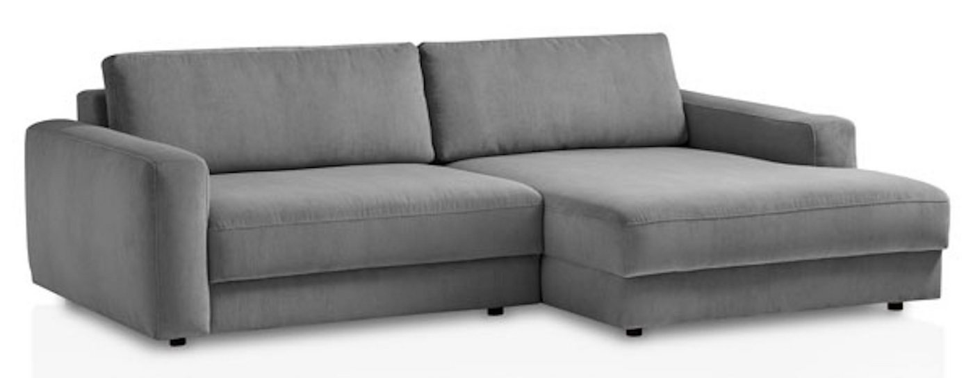 Feldmann-Wohnen Ecksofa Bogota, Bogota 1 Teile, 250x176x84cm grau Recamiere rechts von Feldmann-Wohnen