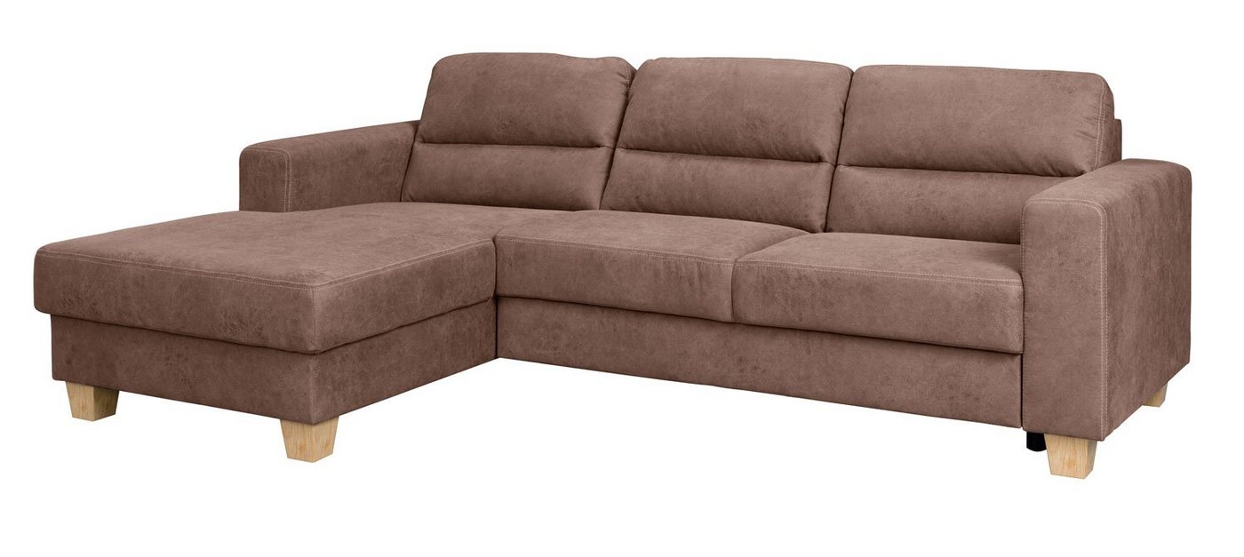 Feldmann-Wohnen Ecksofa Caracas, Caracas 1 Teile, 247x165x85cm Ausführung wählbar von Feldmann-Wohnen