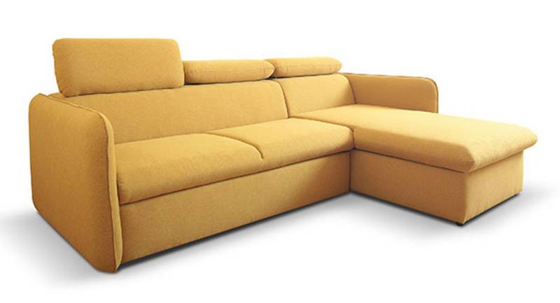 Feldmann-Wohnen Ecksofa Emilio, Emilio 1 Teile, 235cm Farbe & Ausführung wählbar mit Schlaffunktion und Bettkasten von Feldmann-Wohnen