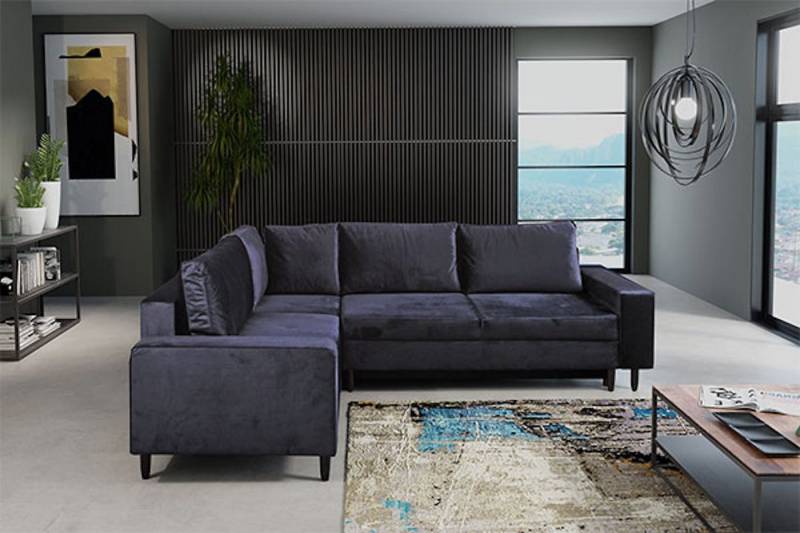 Feldmann-Wohnen Ecksofa Havana, Havana 1 Teile, 267cm Farbe und Ausführung wählbar mit Schlaffunktion und Bettkasten von Feldmann-Wohnen