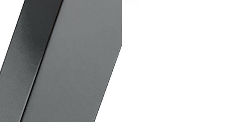 Feldmann-Wohnen Esstisch Edder (mit 2 Erweiterungsstücken und Metallgestell, 1-St., moderne Optik, Tischplatte rund ausziehbar), 100/176x100x76cm Icy Weiß / Graphit von Feldmann-Wohnen