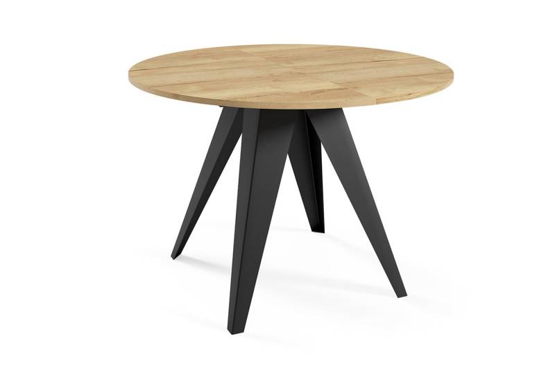 Feldmann-Wohnen Esstisch (Gerda, 1-St., Esstisch), 100 / 140cm ausziehbar Halifax Eiche natur von Feldmann-Wohnen