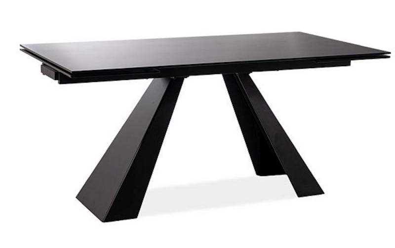 Feldmann-Wohnen Esstisch Salvadore (1-St), 120-180x80x76cm schwarz ausziehbar Feldmann-Wohnen Esstisch Salvadore (1-St), 120-180x80x76cm schwarz ausziehbar von Feldmann-Wohnen