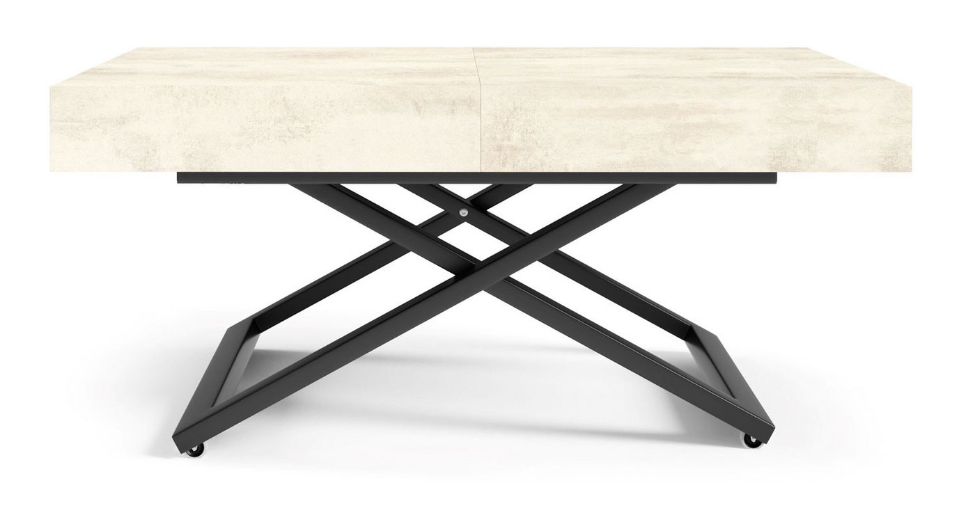 Feldmann-Wohnen Esstisch Sanna U (Sanna U, 1-St., Esstisch), 120/200 x 80 x 27-80cm höhenverstellbar ausziehbar von Feldmann-Wohnen