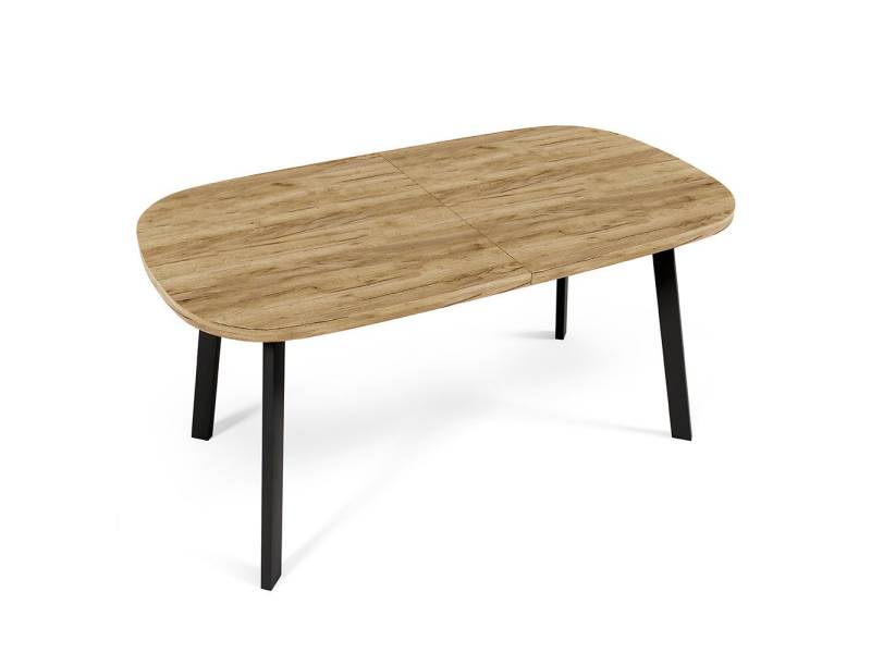 Feldmann-Wohnen Esstisch Solo (wählbar aus 16 verschiedenen Tischplatten- und 3 Gestellfarben, 1-St., pulverbeschichtetes Gestell, besonders attraktiv, schlicht elegant), 140 / 240x80x76cm ausziehbar von Feldmann-Wohnen