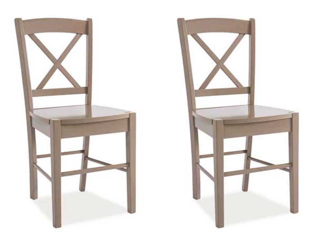 Feldmann-Wohnen Esszimmerstuhl CD-56 (2 St), trüffel 2er Set von Feldmann-Wohnen