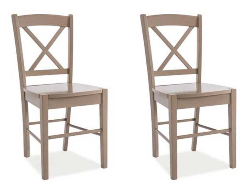 Feldmann-Wohnen Esszimmerstuhl CD-56 (2 St), trüffel 2er Set von Feldmann-Wohnen