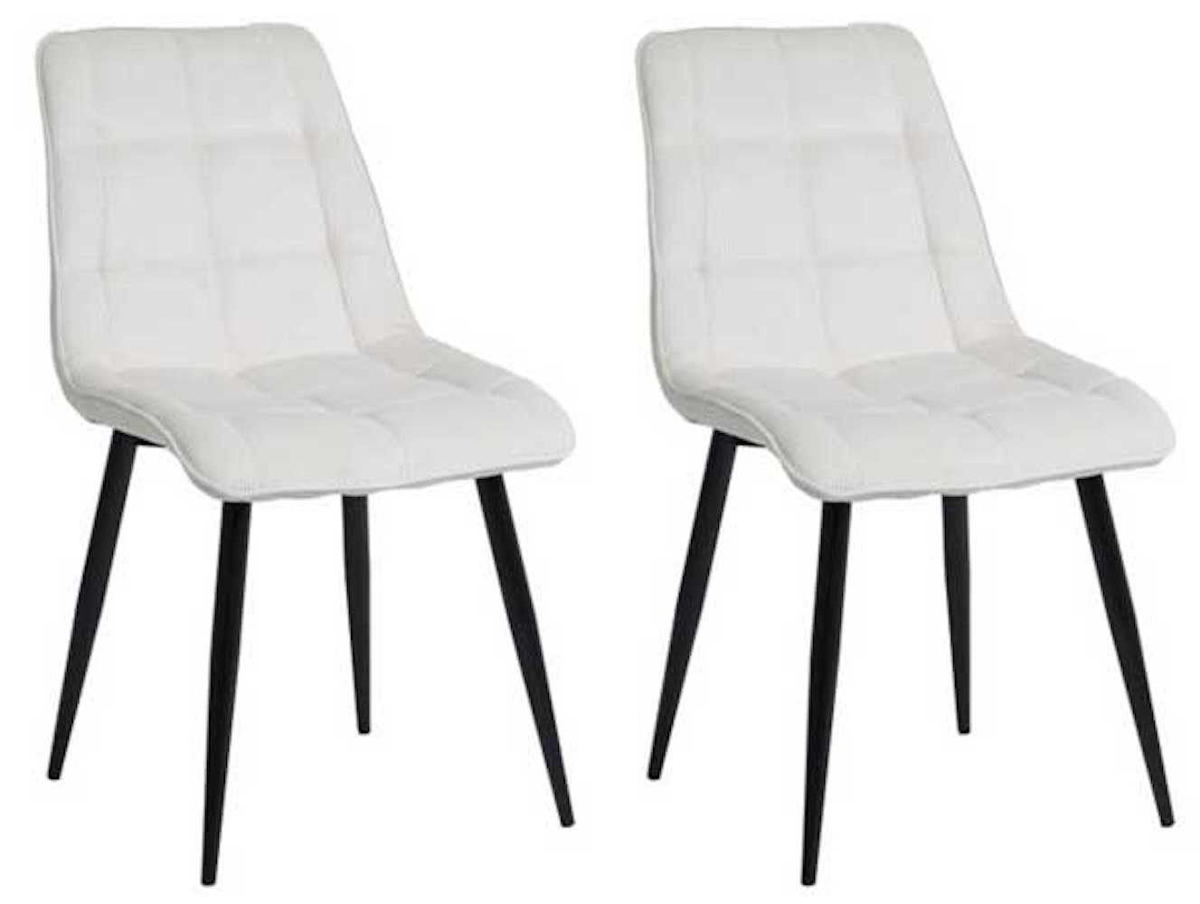 Feldmann-Wohnen Esszimmerstuhl Chic (2 St), creme 2er Set von Feldmann-Wohnen