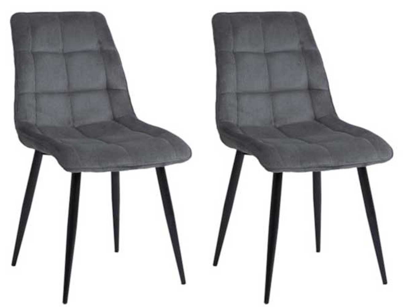 Feldmann-Wohnen Esszimmerstuhl Chic (2 St), grau 2er Set von Feldmann-Wohnen