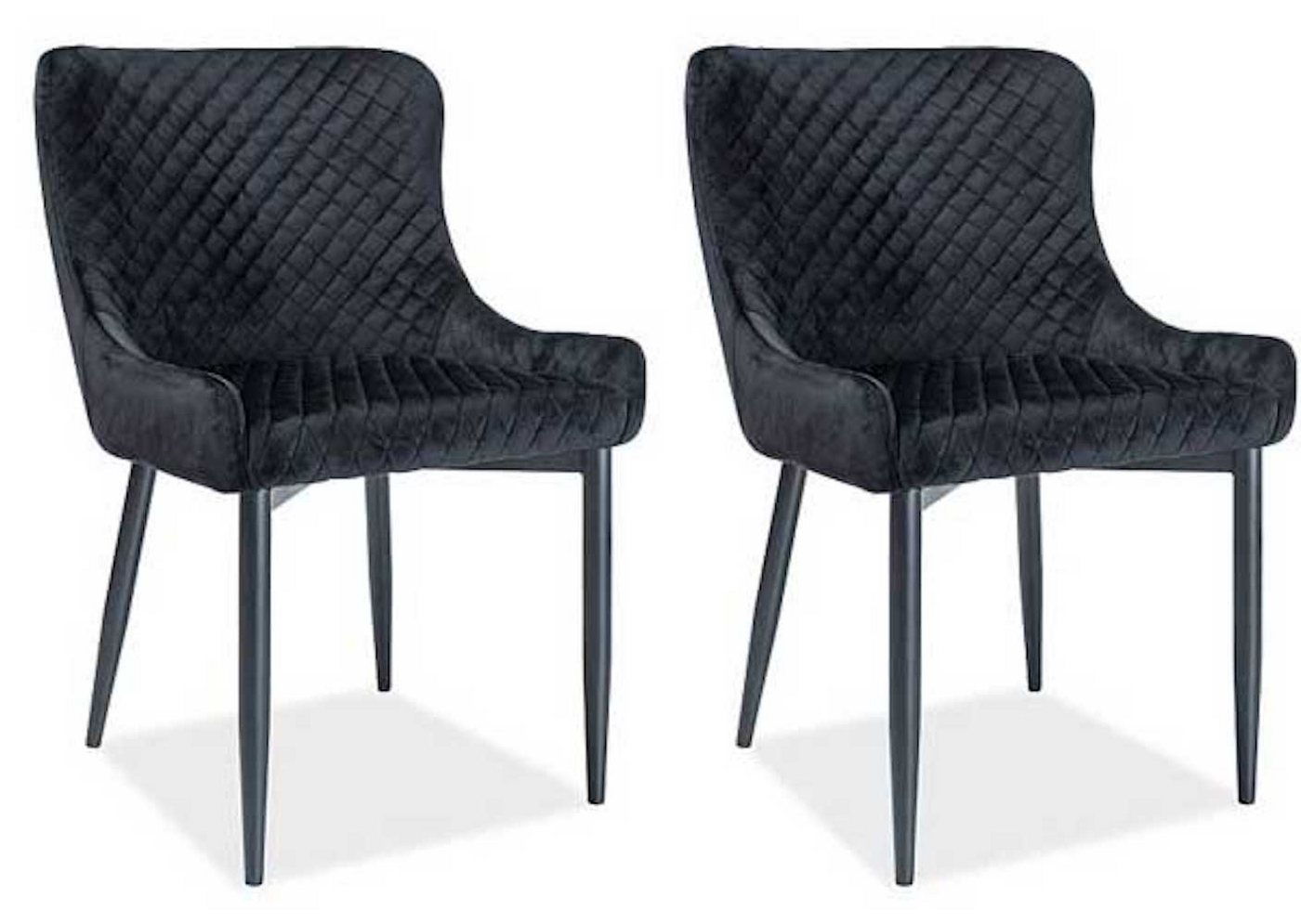 Feldmann-Wohnen Esszimmerstuhl Colin (2 St), schwarz 2er Set von Feldmann-Wohnen