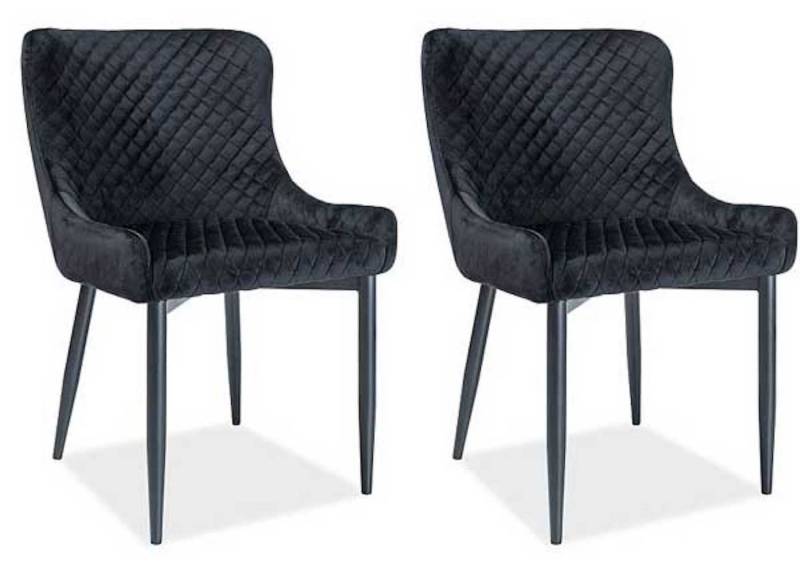 Feldmann-Wohnen Esszimmerstuhl Colin (2 St), schwarz 2er Set von Feldmann-Wohnen