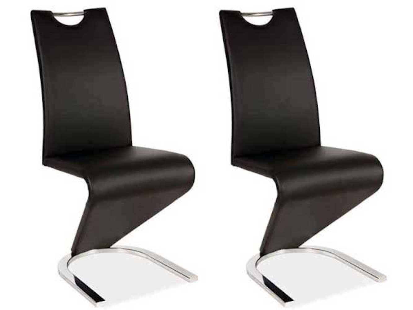 Feldmann-Wohnen Esszimmerstuhl H-090 (2 St), schwarz 2er Set von Feldmann-Wohnen