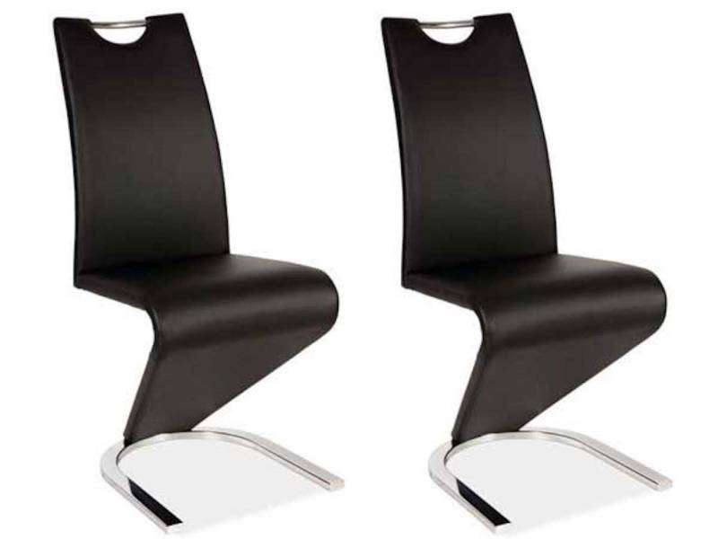 Feldmann-Wohnen Esszimmerstuhl H-090 (2 St), schwarz 2er Set von Feldmann-Wohnen