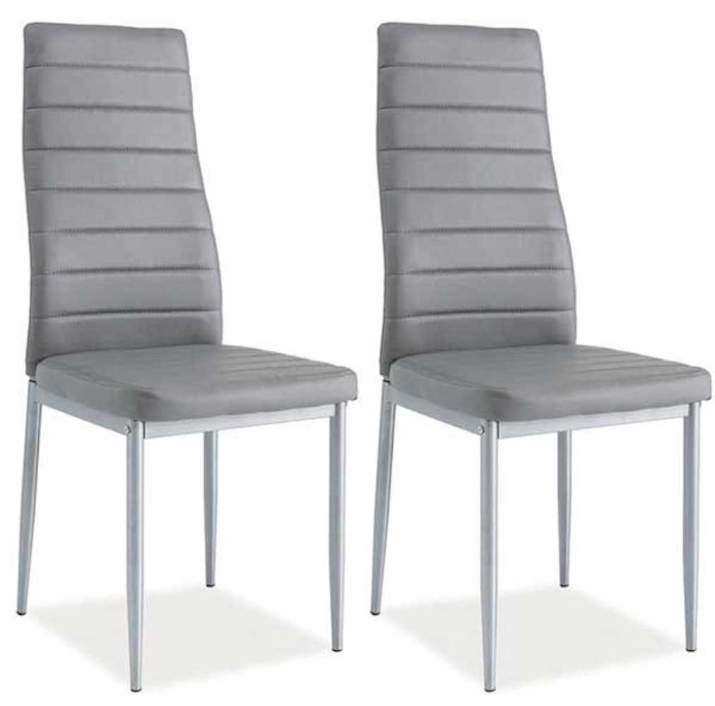 Feldmann-Wohnen Esszimmerstuhl H-261 (2 St), grau 2er Set von Feldmann-Wohnen