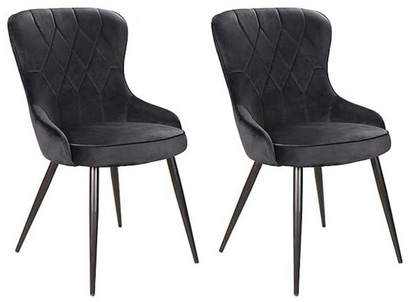 Feldmann-Wohnen Esszimmerstuhl Lotus (2 St), schwarz 2er Set von Feldmann-Wohnen