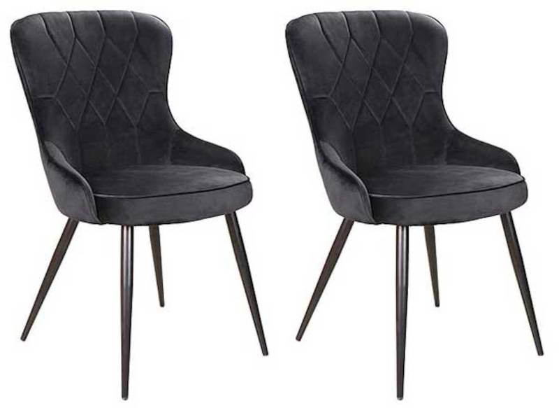 Feldmann-Wohnen Esszimmerstuhl Lotus (2 St), schwarz 2er Set von Feldmann-Wohnen