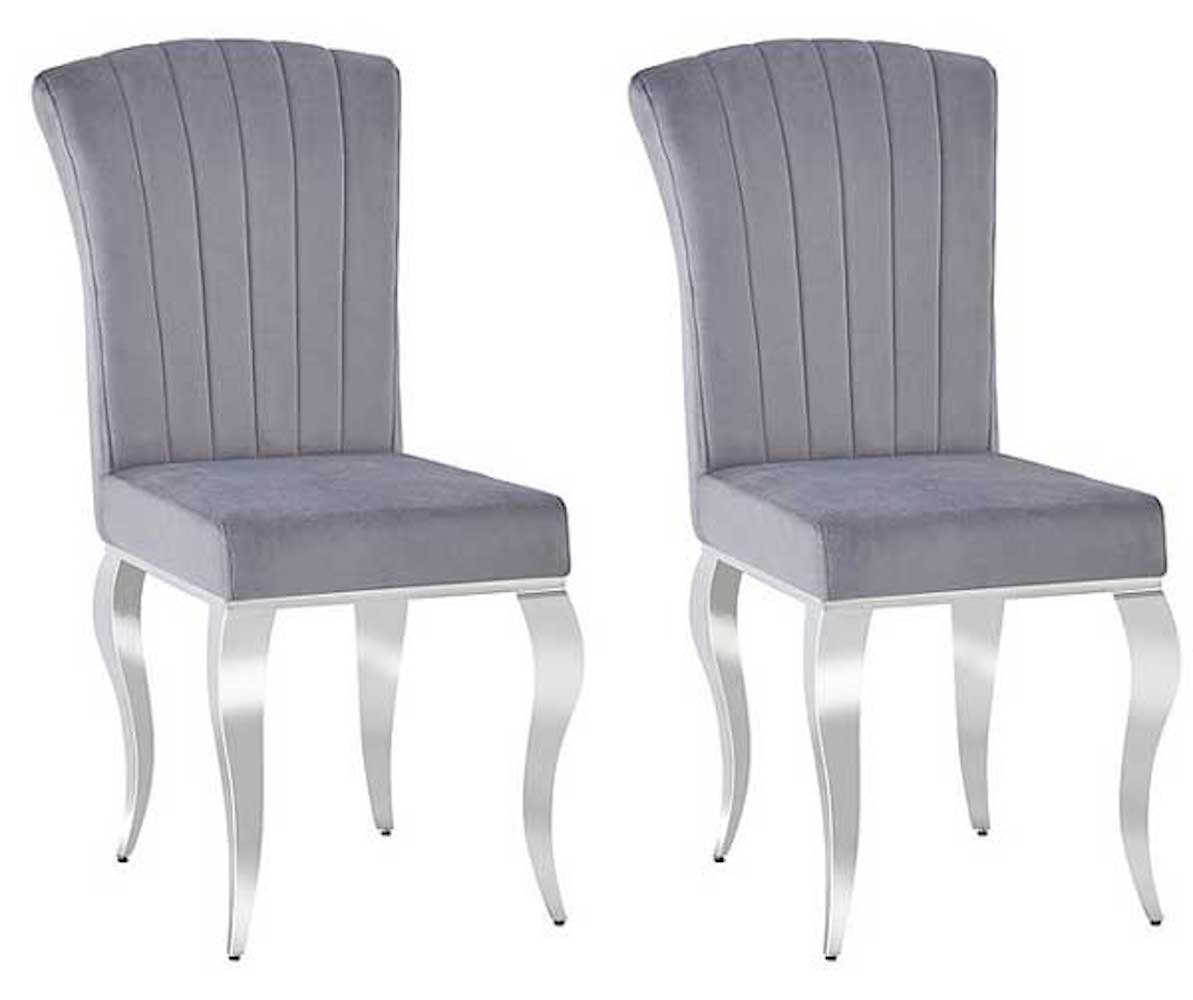 Feldmann-Wohnen Esszimmerstuhl Prince (2 St), grau 2er Set von Feldmann-Wohnen