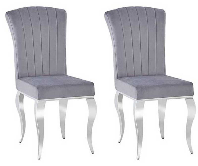 Feldmann-Wohnen Esszimmerstuhl Prince (2 St), grau 2er Set von Feldmann-Wohnen