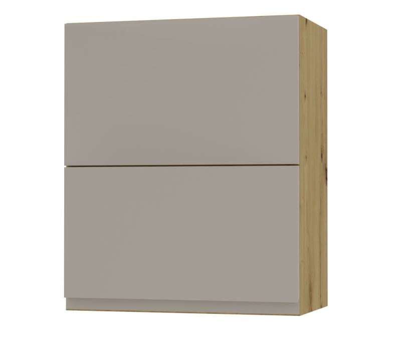 Feldmann-Wohnen Faltlifthängeschrank Avellino (W8B/60, Klapphängeschrank mit Blum Aventos Hochklappbeschlag, 1-St., moderne Optik, Acrylfronten, Griffmulden) 60x32,5x72cm grifflos Eiche Artisan - cashmere Acryl (VE-W8B/60-AV) von Feldmann-Wohnen